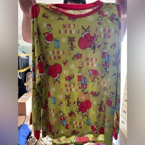Christmas grinch pajama set